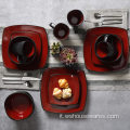 Colors Pad Printing DinnerstEt Porcelain Set di stoviglie